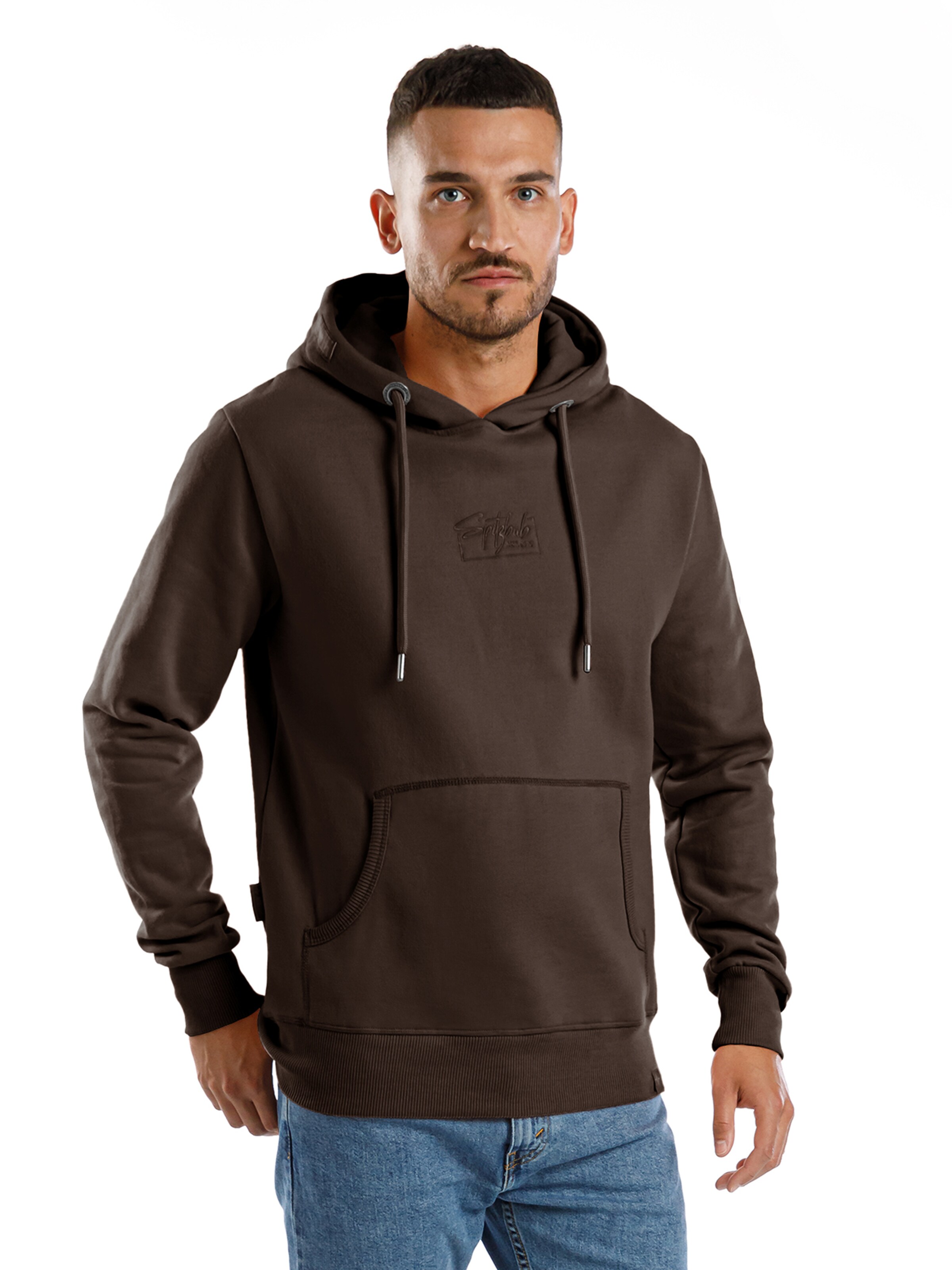 SPITZBUB Sweatshirt in Bruin: voorkant