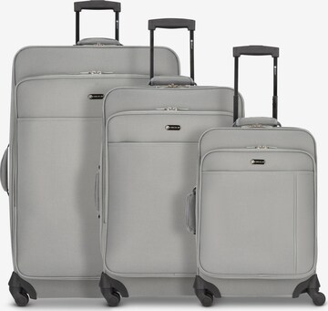 CHECK.IN Suitcase Set 'Sevilla' in Grey: front