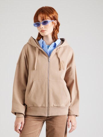 Veste de survêtement 'Nidorinaa' ARMEDANGELS en marron : devant