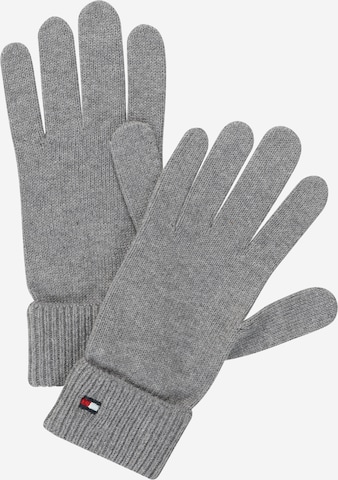 TOMMY HILFIGER Full Finger Gloves in Grey: front