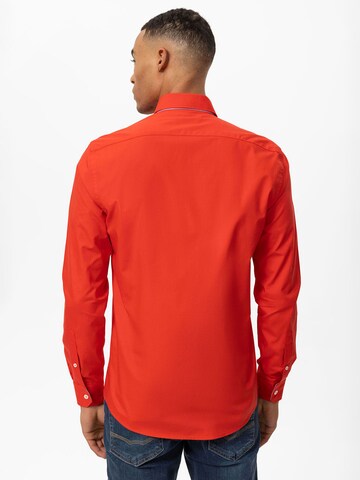 By Diess Collection Regular fit Button Up Shirt in Red