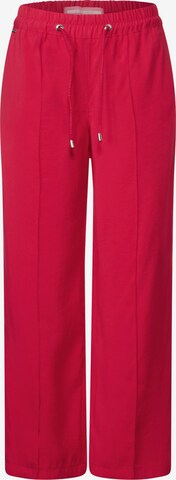 STREET ONE Loose fit Pants in Red: front