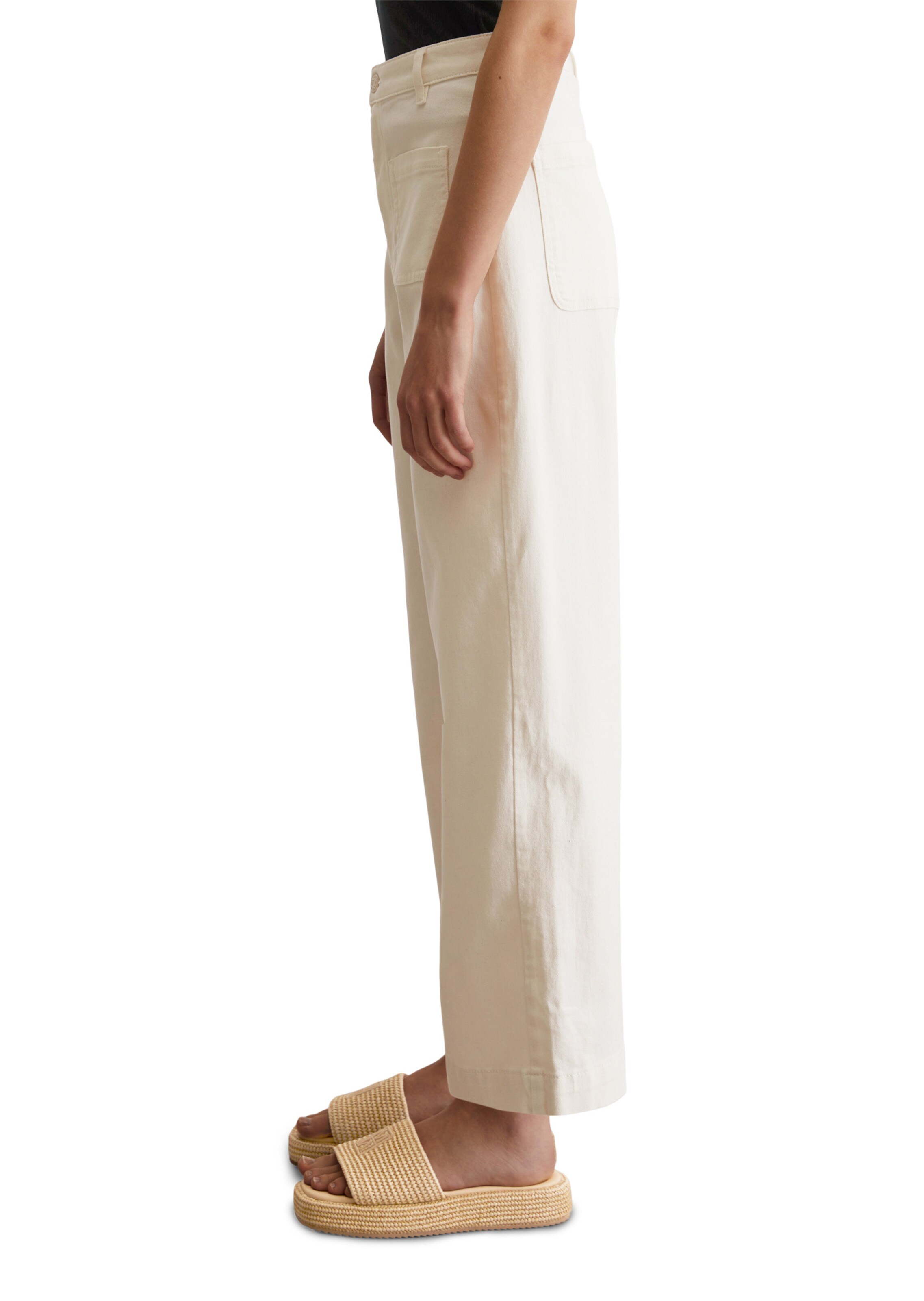 Marc O'Polo Wide leg Jeans 'Tolva' in Wit