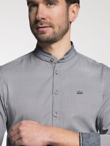 SPIETH & WENSKY Regular fit Traditional Button Up Shirt 'Dorian' in Grey