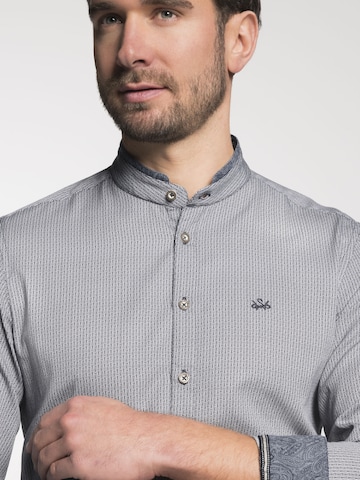 SPIETH & WENSKY Regular fit Traditional Button Up Shirt 'Dorian' in Grey