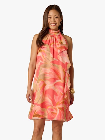 Adrianna Papell Summer dress 'Halter Trapeze Dress' in Orange: front