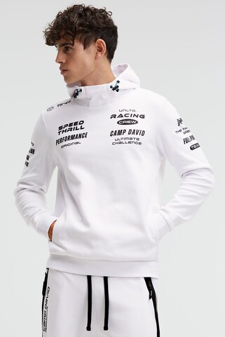 CAMP DAVID Sweatshirt in White: front