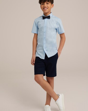 WE Fashion Regular fit Button Up Shirt in Blue