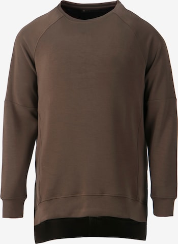 Athlecia Athletic Sweatshirt 'Diaphia' in Brown: front