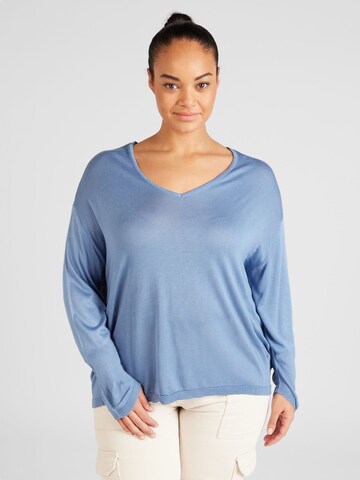 Vero Moda Curve Trui in Blauw: voorkant