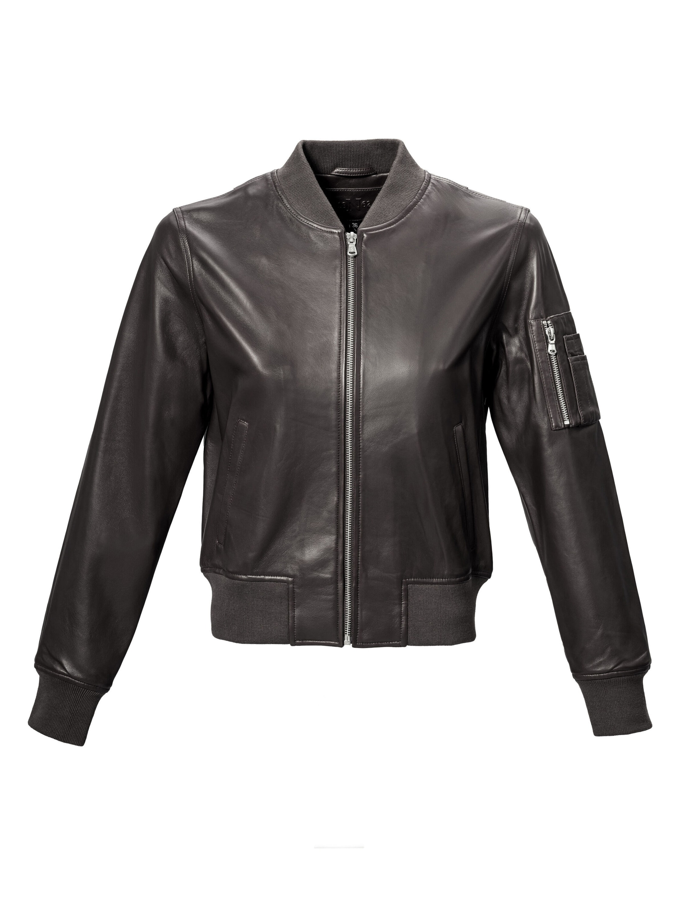 18N62 Tussenjas 'NEGil' in Zwart: voorkant