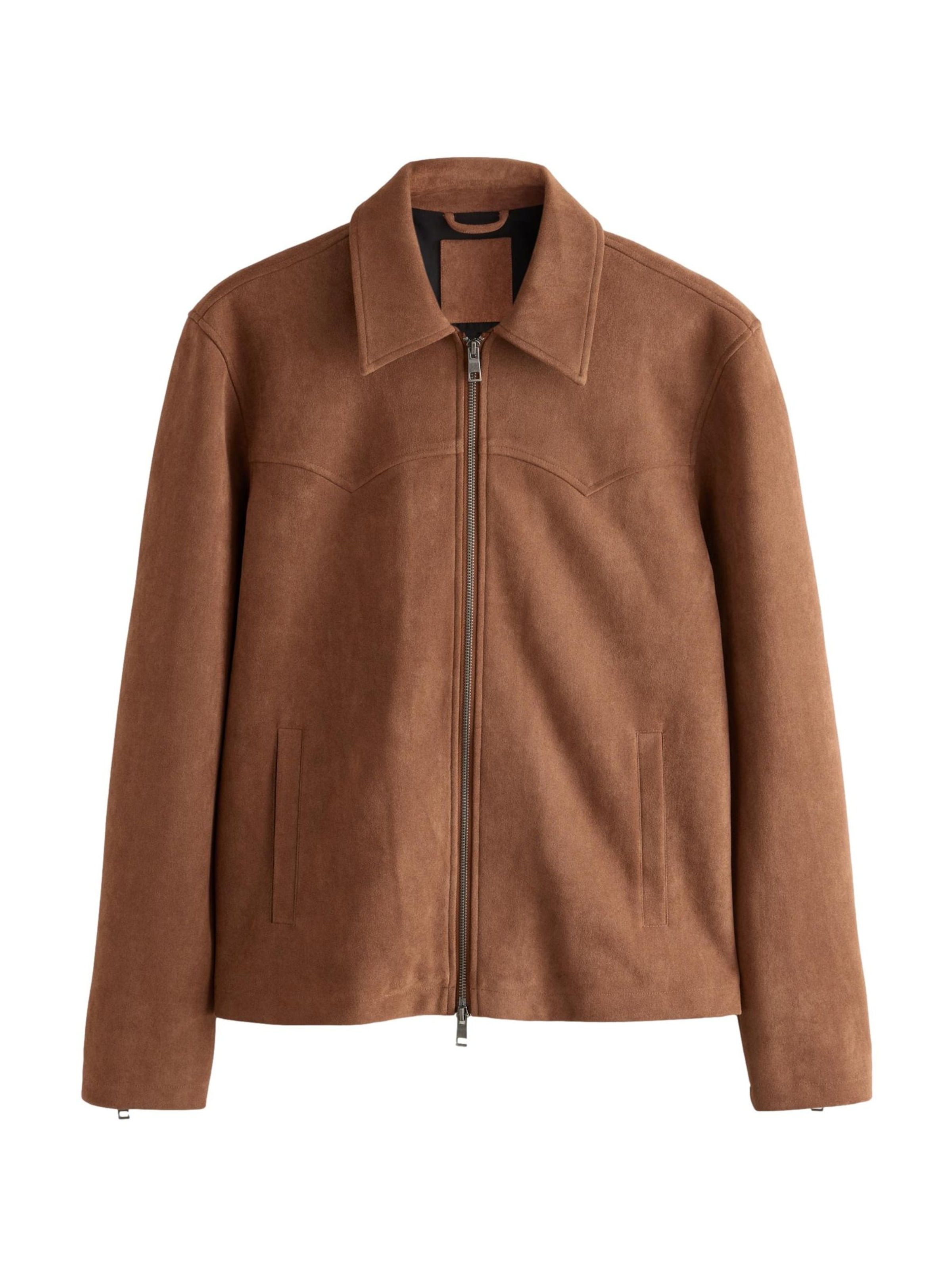 Next - Chaqueta de entretiempo en marrón: frente