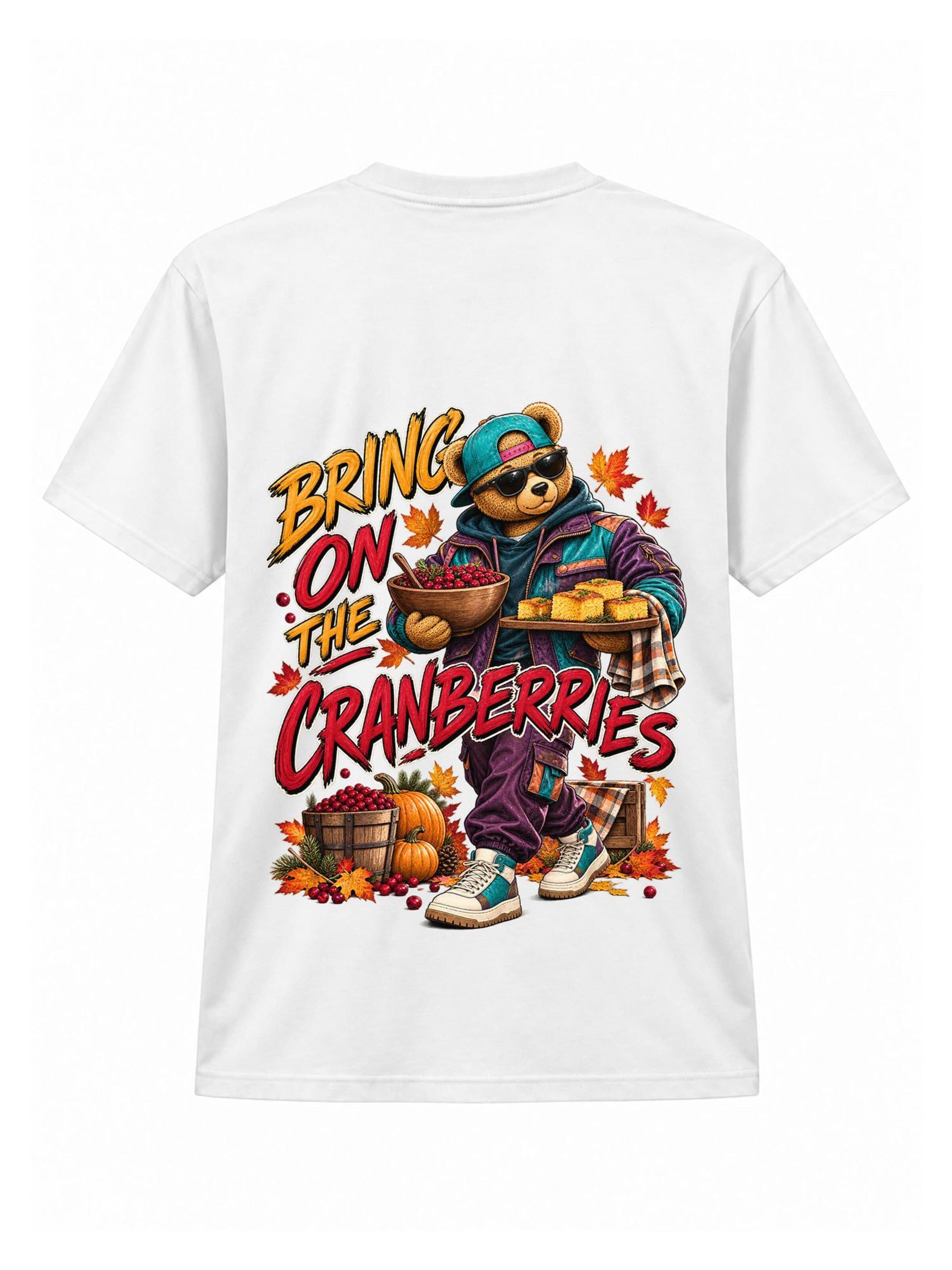 LUNØIR StudioMajica 'TEDDY Thanksgiving Cranberry Chef' - bijela boja: prednji dio
