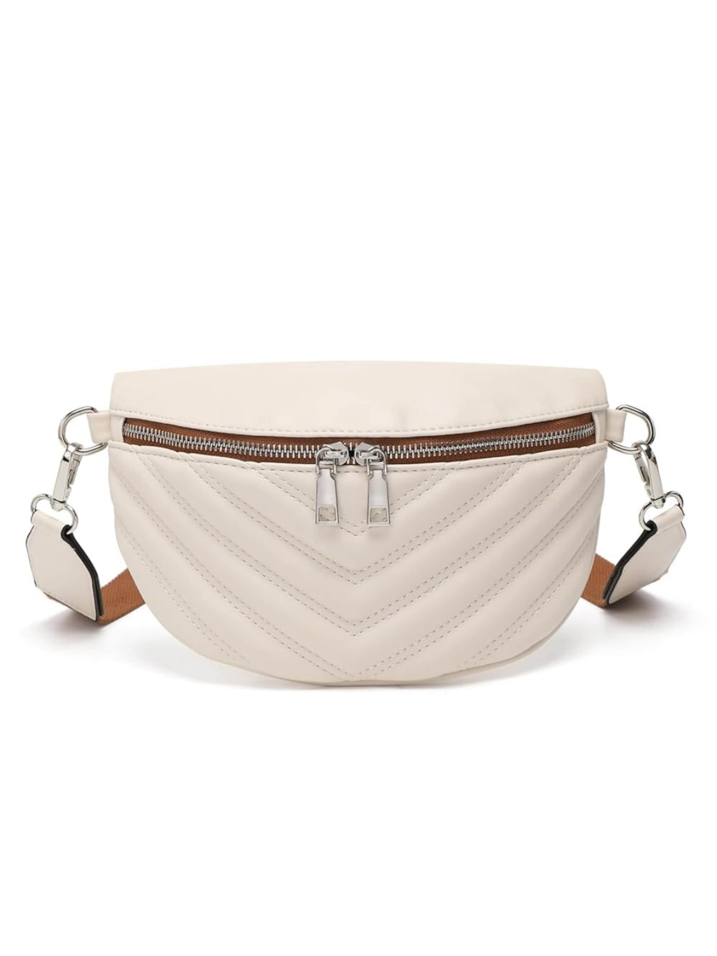Miss Lulu Crossbody Bag in Beige: front