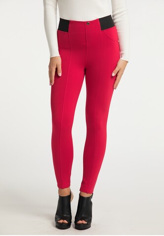 faina Skinny Leggings in Red: front