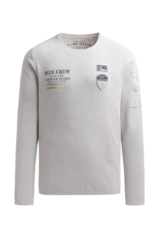 CAMP DAVID Sweater in Grey: front