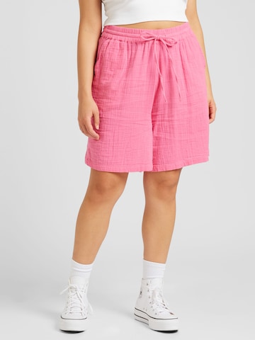 ONLY Carmakoma Loosefit Shorts 'THYRA' in Pink: predná strana