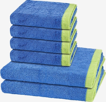 Cawö Towel 'Lifestyle Splash' in Blue: front