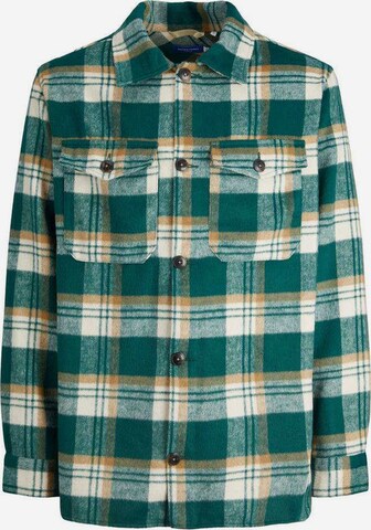 Jack & Jones Plus Regular fit Button Up Shirt in Green: front