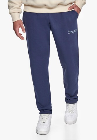 Dropsize Loosefit Sportbroek in Blauw: voorkant