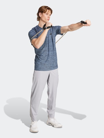 ADIDAS PERFORMANCE Tapered Sports trousers 'TR-ES' in Grey: front