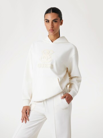 GUESS Sweatshirt in Weiß: Vorderseite