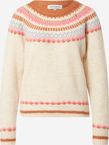 Lollys Laundry Pullover 'Lana' in Beige: front