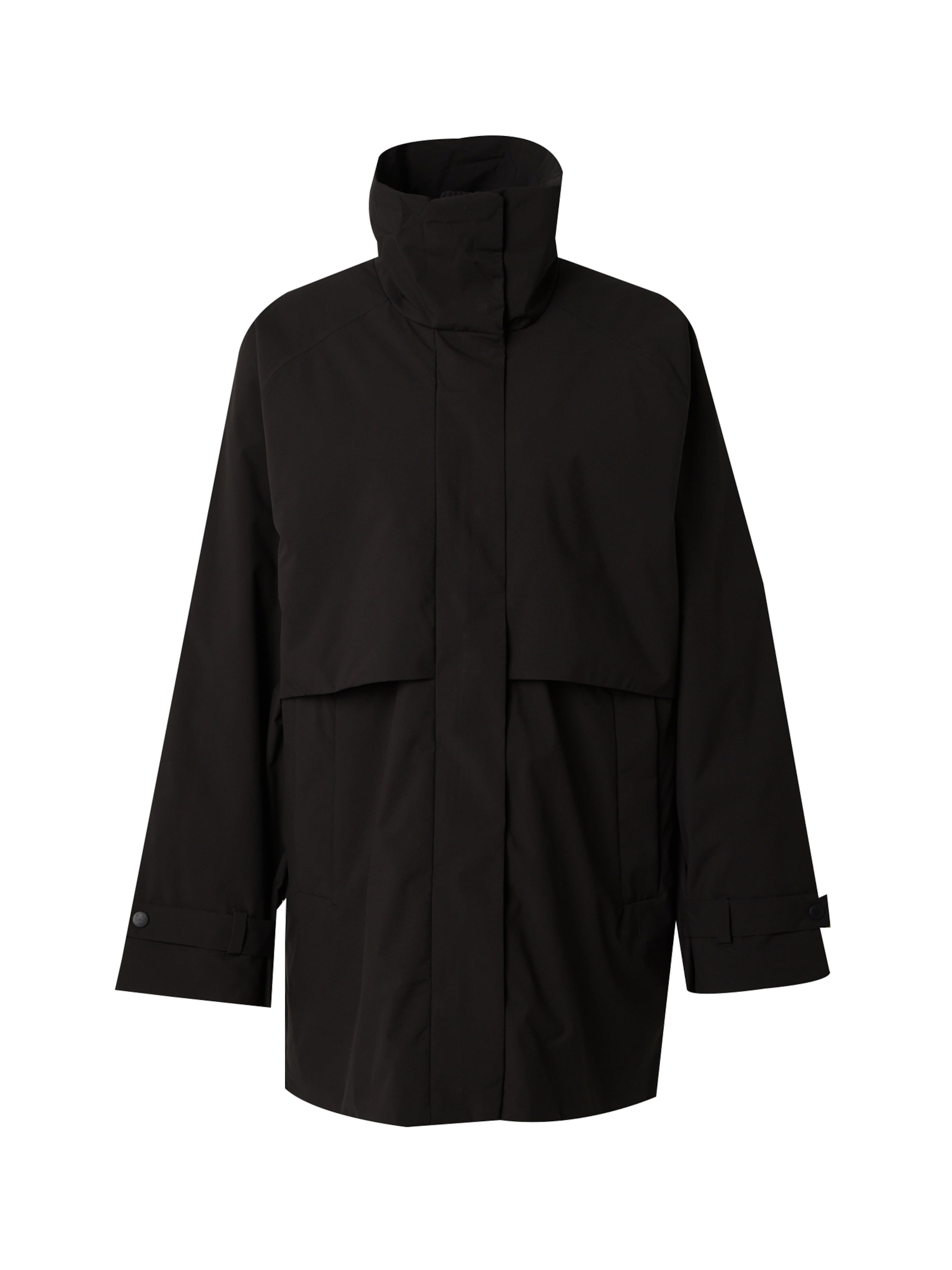 elvine Between-Seasons Parka 'Polly' in Black: front