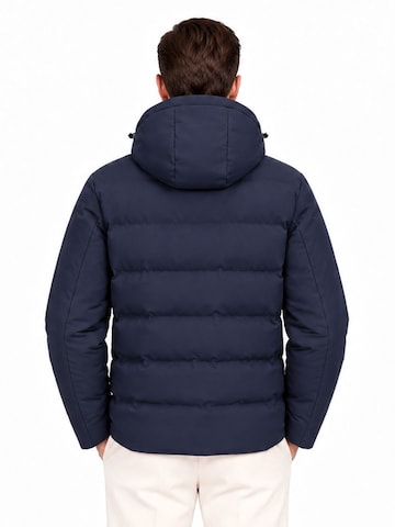 ALLTHEMEN Winter jacket 'Wärmekammer' in Blue