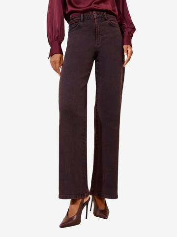 Friends Like These Wide leg Jeans in Bruin: voorkant