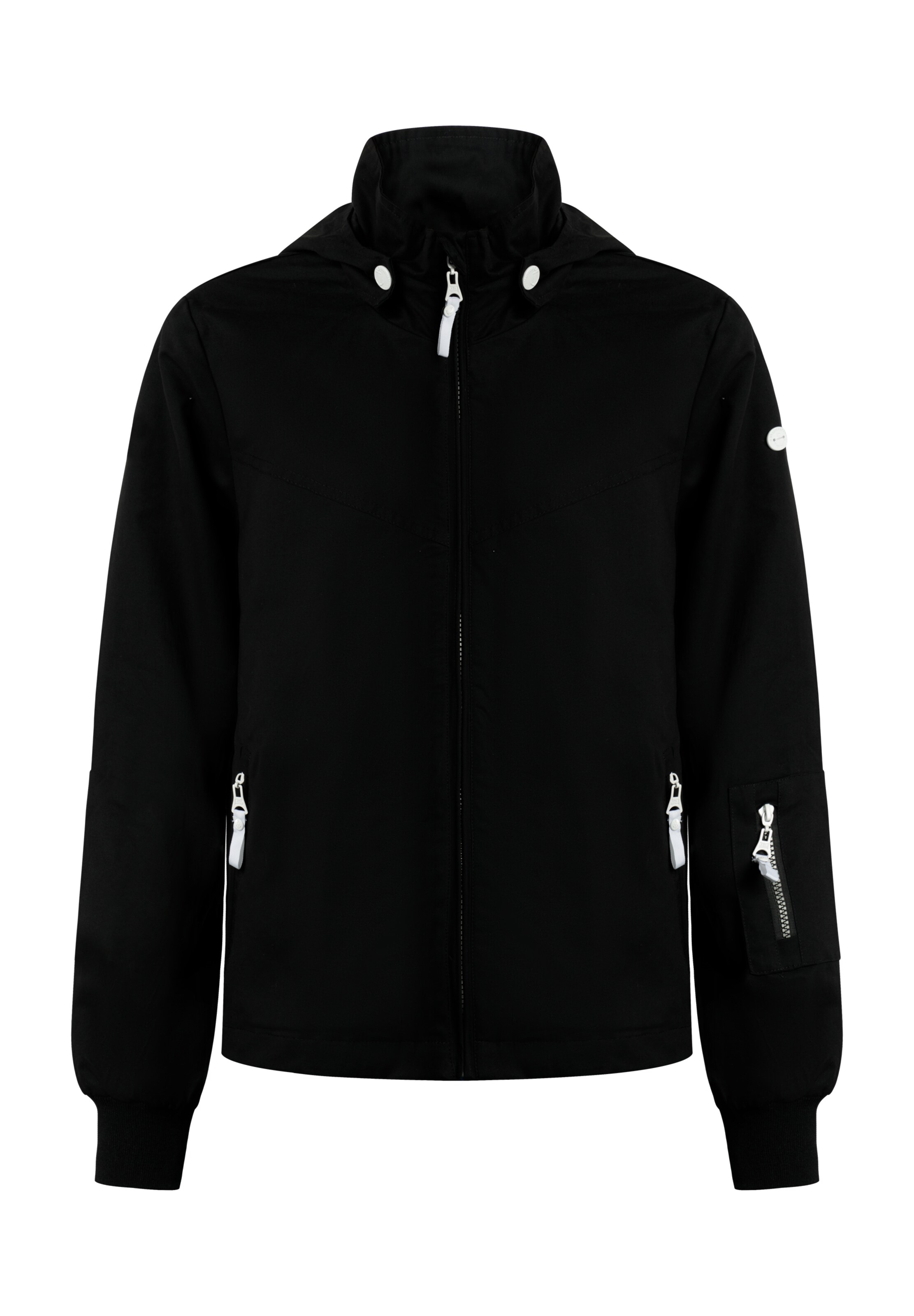 DreiMaster Maritim - Casaco meia-estação em preto: frente