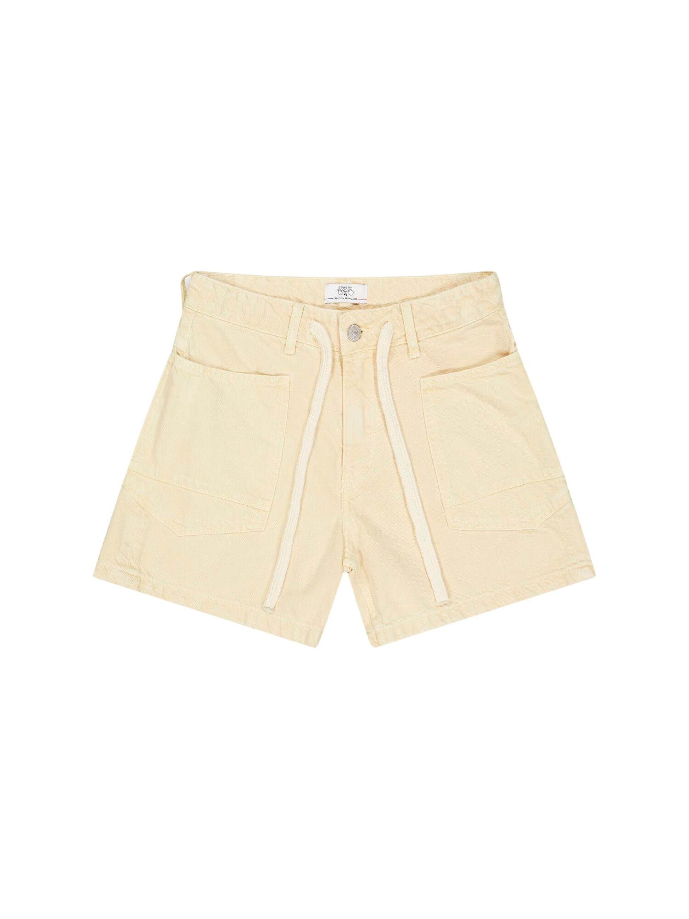 Le Temps Des Cerises Regular Broek in Geel: voorkant