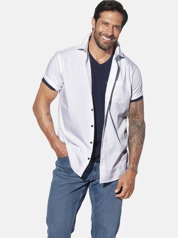 Fit confort Chemise 'Jorma' Jan Vanderstorm en blanc