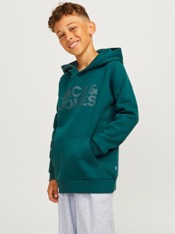 Jack & Jones Junior Regular fit Μπλούζα φούτερ σε πράσινο: μπροστά