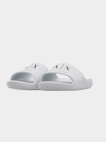 ARMANI EXCHANGE Pantolette i vit