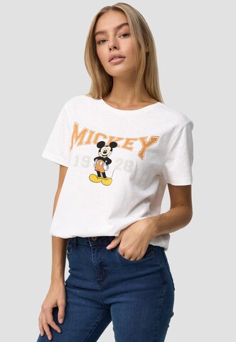 Recovered T-Shirt 'Mickey Mouse Varsity' in Beige