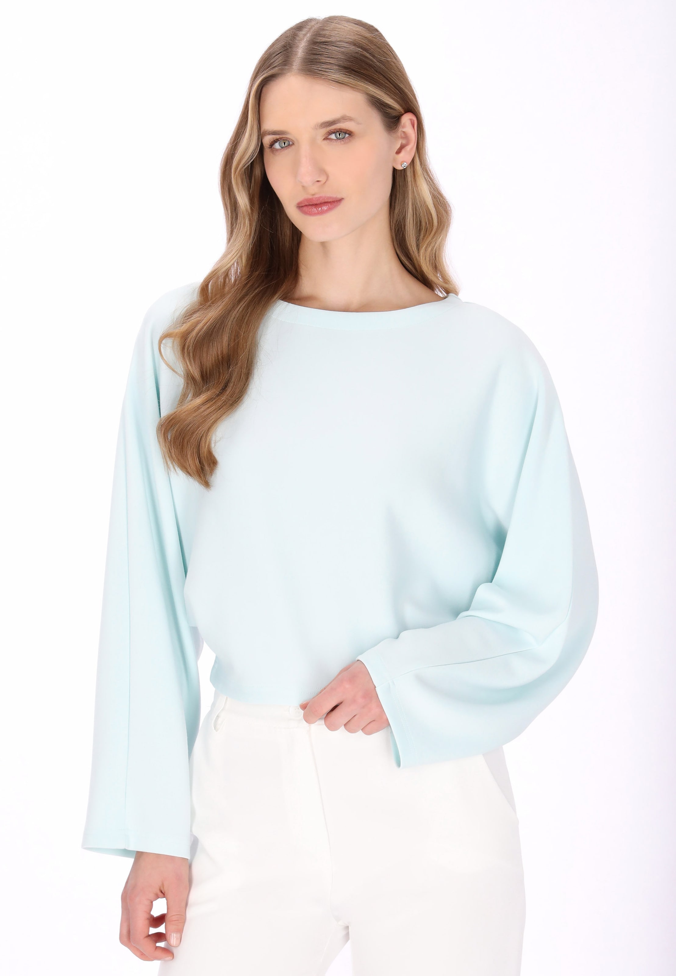 DreiMaster Klassik Blouse 'Classic' in Green: front