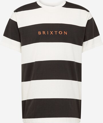 Brixton T-Shirt 'HILT ALPHA' in Weiß: predná strana