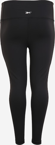 Reebok Skinny Športne hlače 'Lux' | črna barva