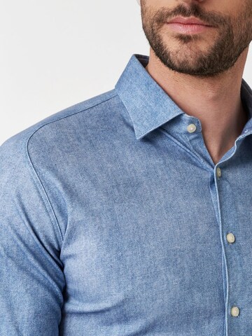 DESOTO Slim fit Button Up Shirt in Blue