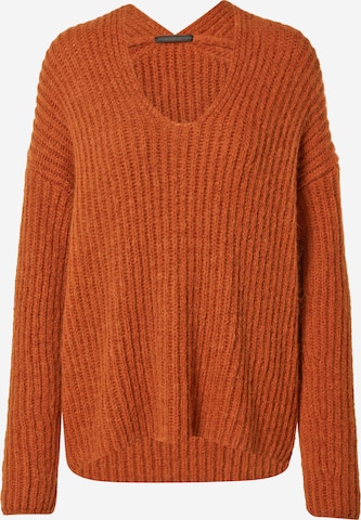 DRYKORN Sweater 'Linnas' in Orange: front