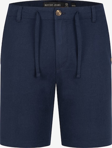 INDICODE JEANS Regular Trousers 'Erwil' in Blue: front