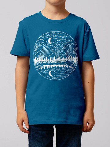 watabout.kids Shirt 'Mountains by night' in Blue