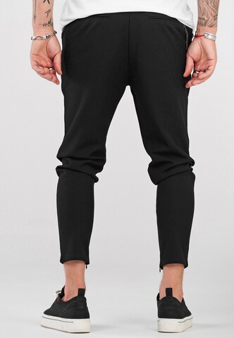 behype Regular Chino Pants 'B-KAY' in Black