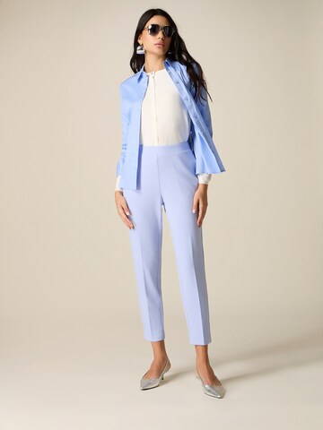 Regular Pantalon oltre en bleu : devant