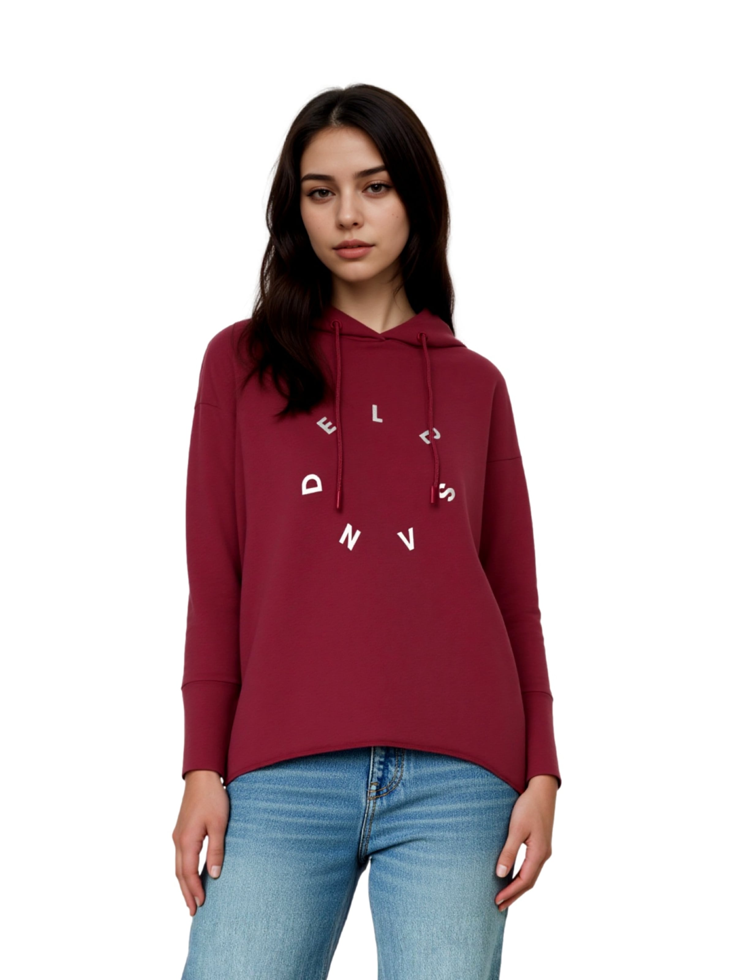 Elbsand Sweatshirt 'Daris' in Rood: voorkant