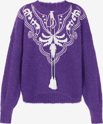 IZIAPulover - ljubičasta boja: prednji dio