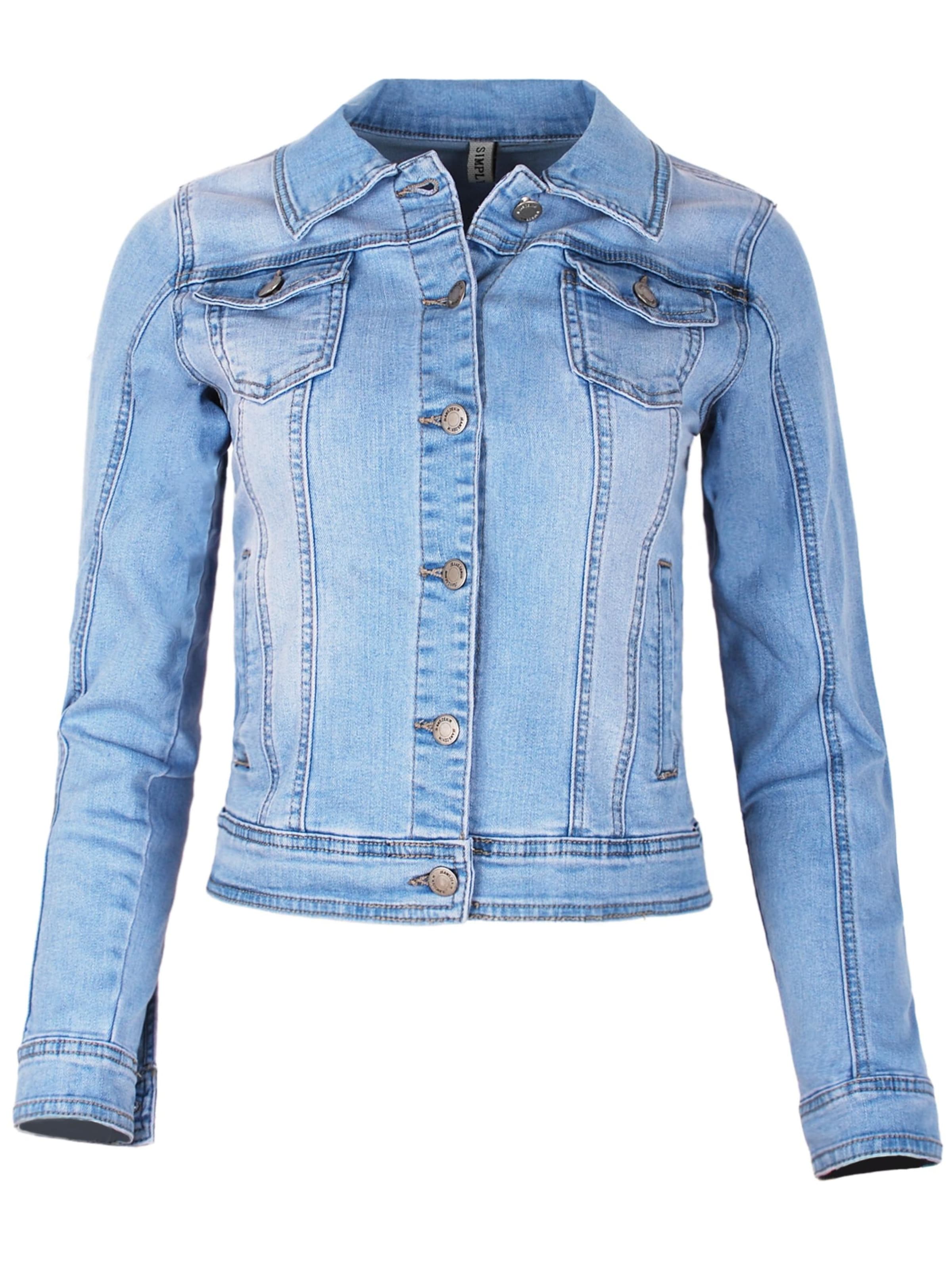 Fraternel Between-Season Jacket 'Fraternel Damen Jeansjacke' in Blue: front