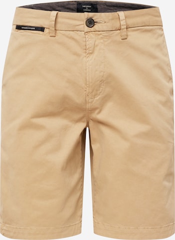 Pantalon chino Superdry en beige : devant