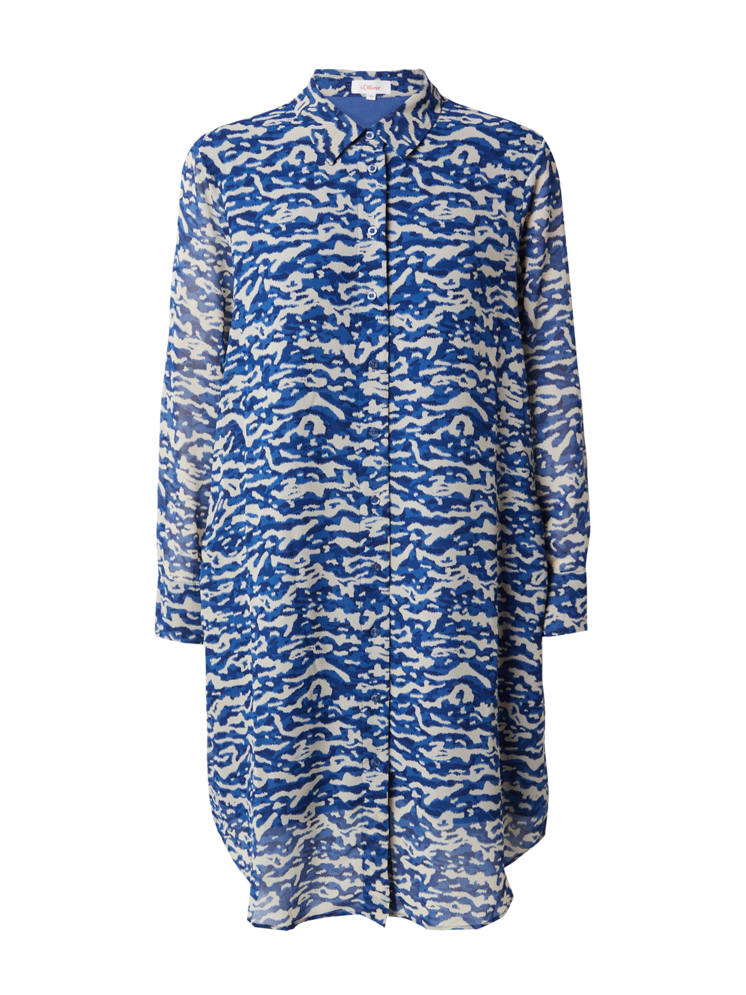 s.Oliver Blusenkleid in Blau: Vorderseite